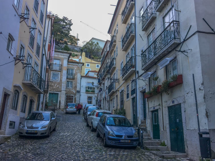 Lissabon Alfama Straßen