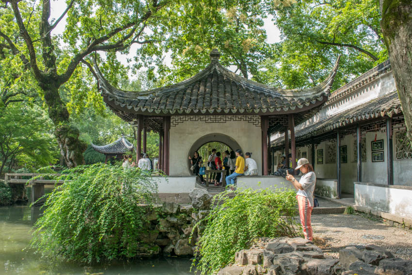 Suzhou Garten des bescheidenen Beamten Pavillons