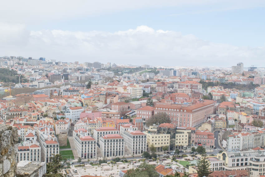 Lissabon Castelo Sao Jorge Aussicht II