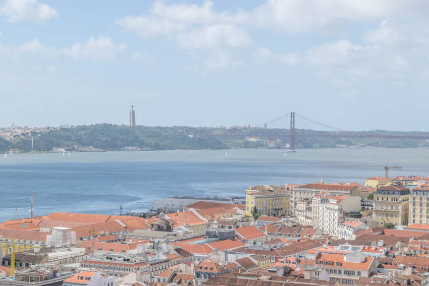 Lissabon Castelo Sao Jorge Aussicht